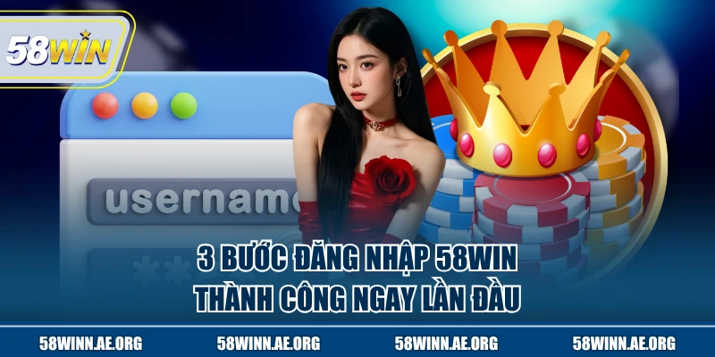 3 bước đăng nhập 58WIN thành công ngay lần đầu