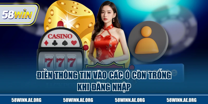 Điền thông tin vào các ô còn trống 